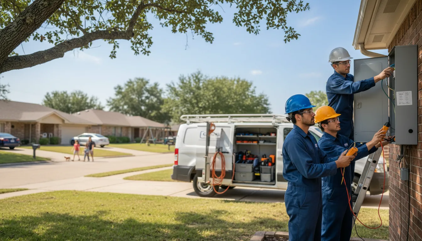 Certified electrician providing emergency electrical services in Harrisonville, PA